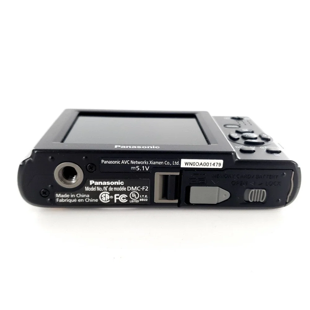 Panasonic LUMIX DMC-F2 10.1 MP Digital Camera Black w/ Battery, Charger, SD Card